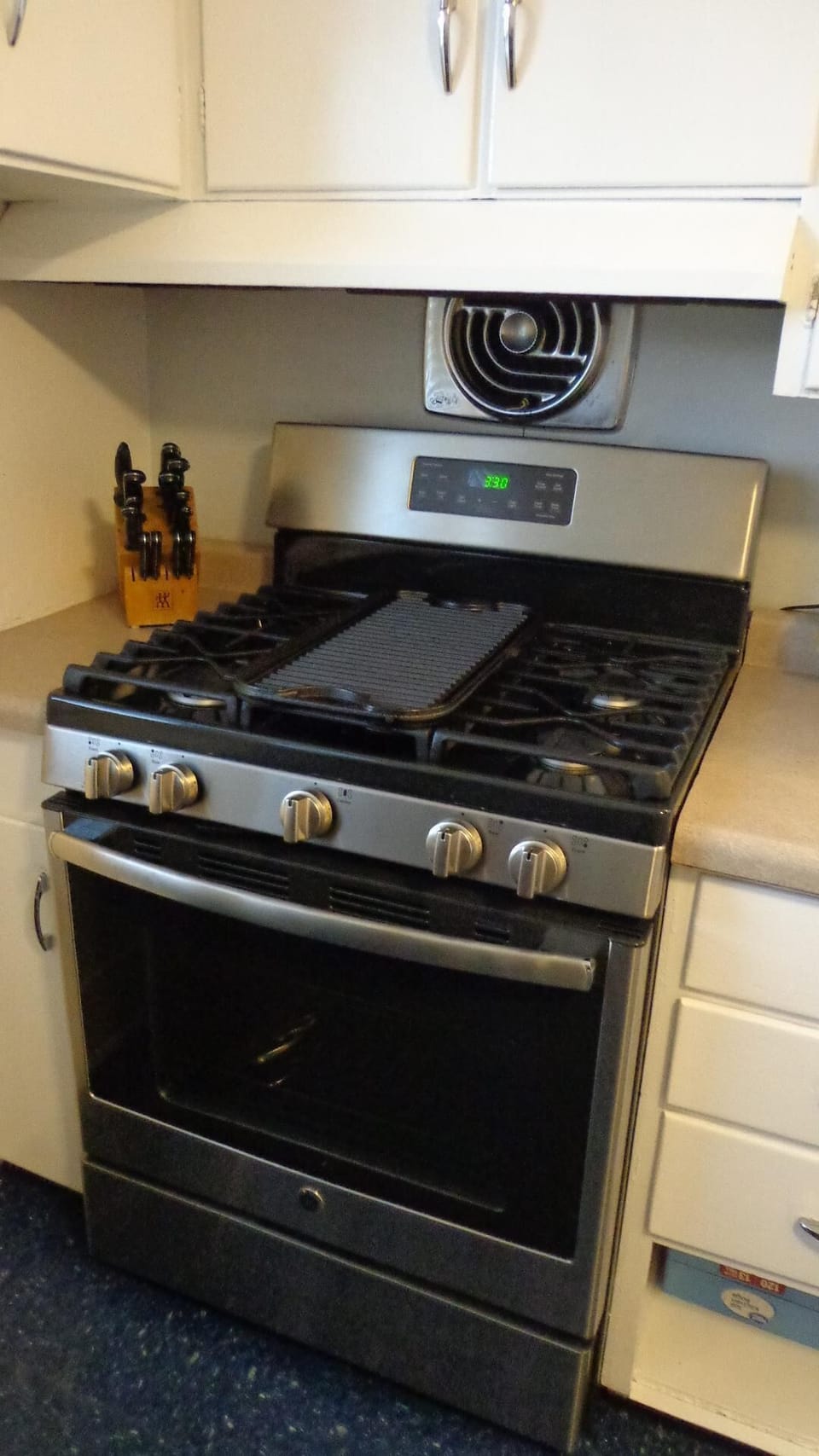 new gas range with griddle