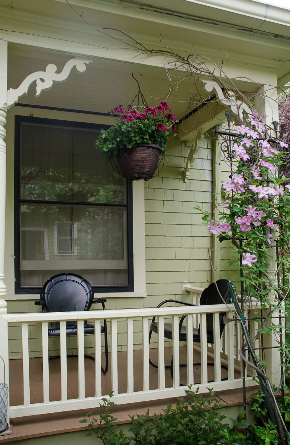 Enjoy the morning sun and a cup of locally roasted coffee on the front porch.
