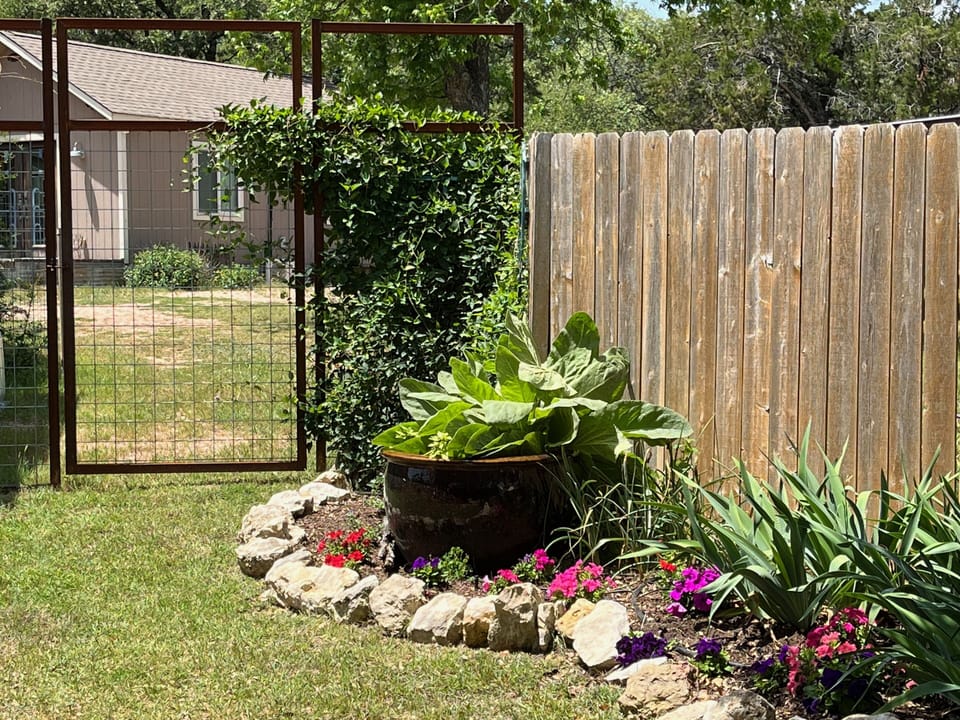 Private entry gate to the cottage.