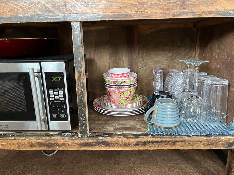 Basics and utensils provided.