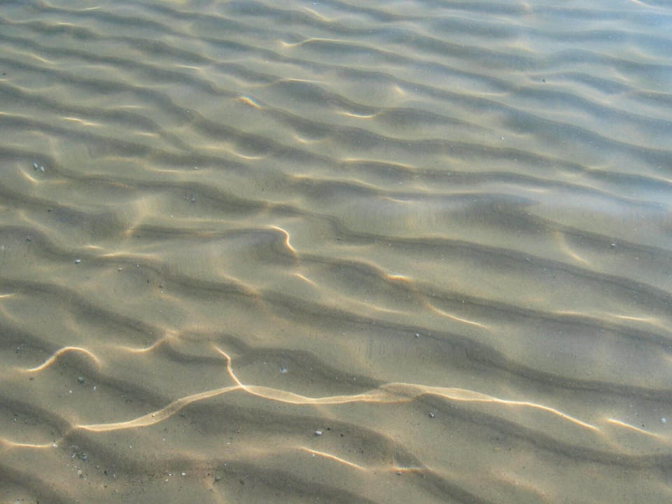 Water so clean and clear.