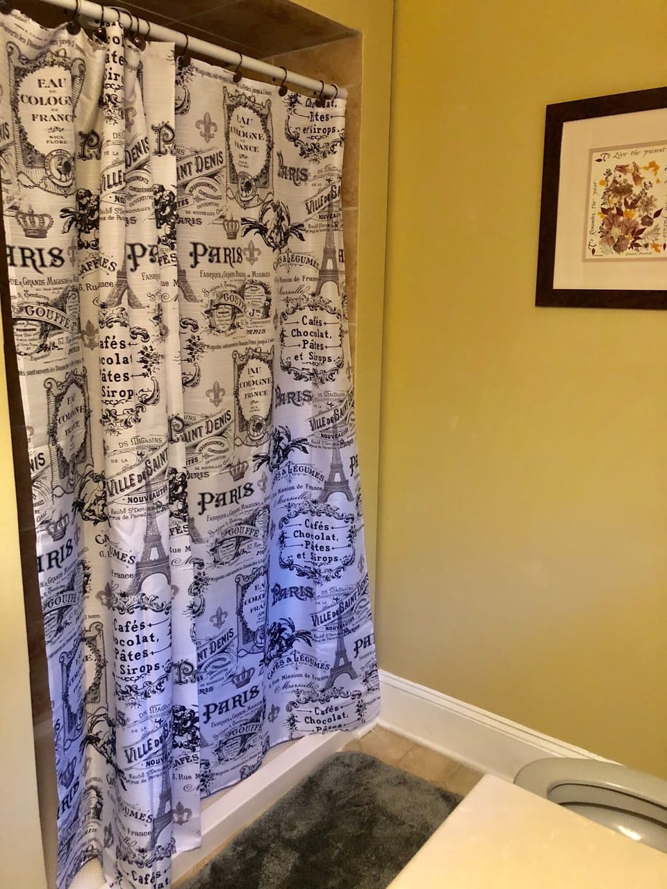 Shower in Main Floor Bathroom