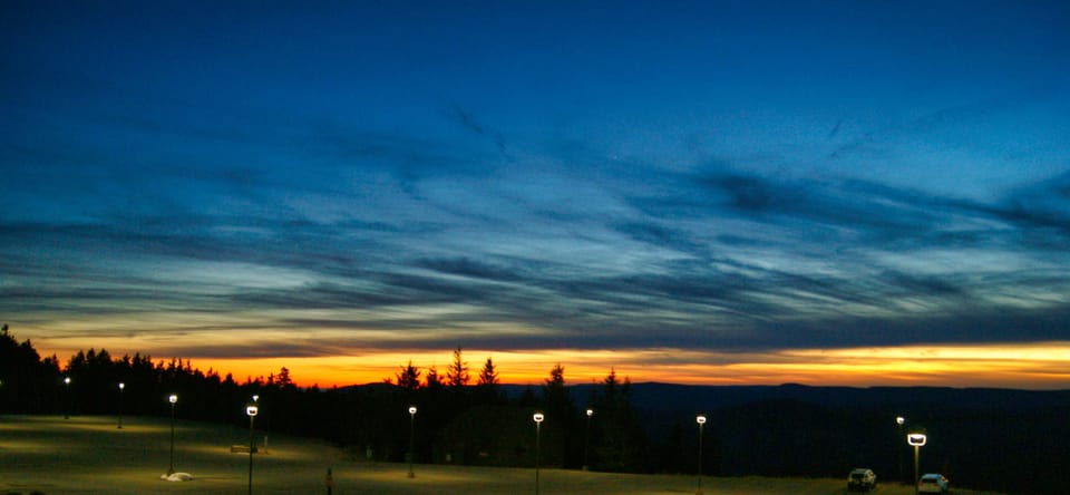 Sunset views from the deck