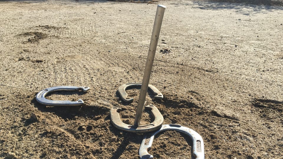 The only game where close counts.
