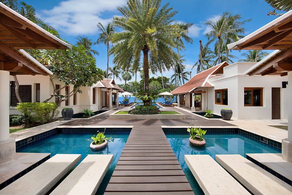 Villa also features a beautiful central courtyard.
