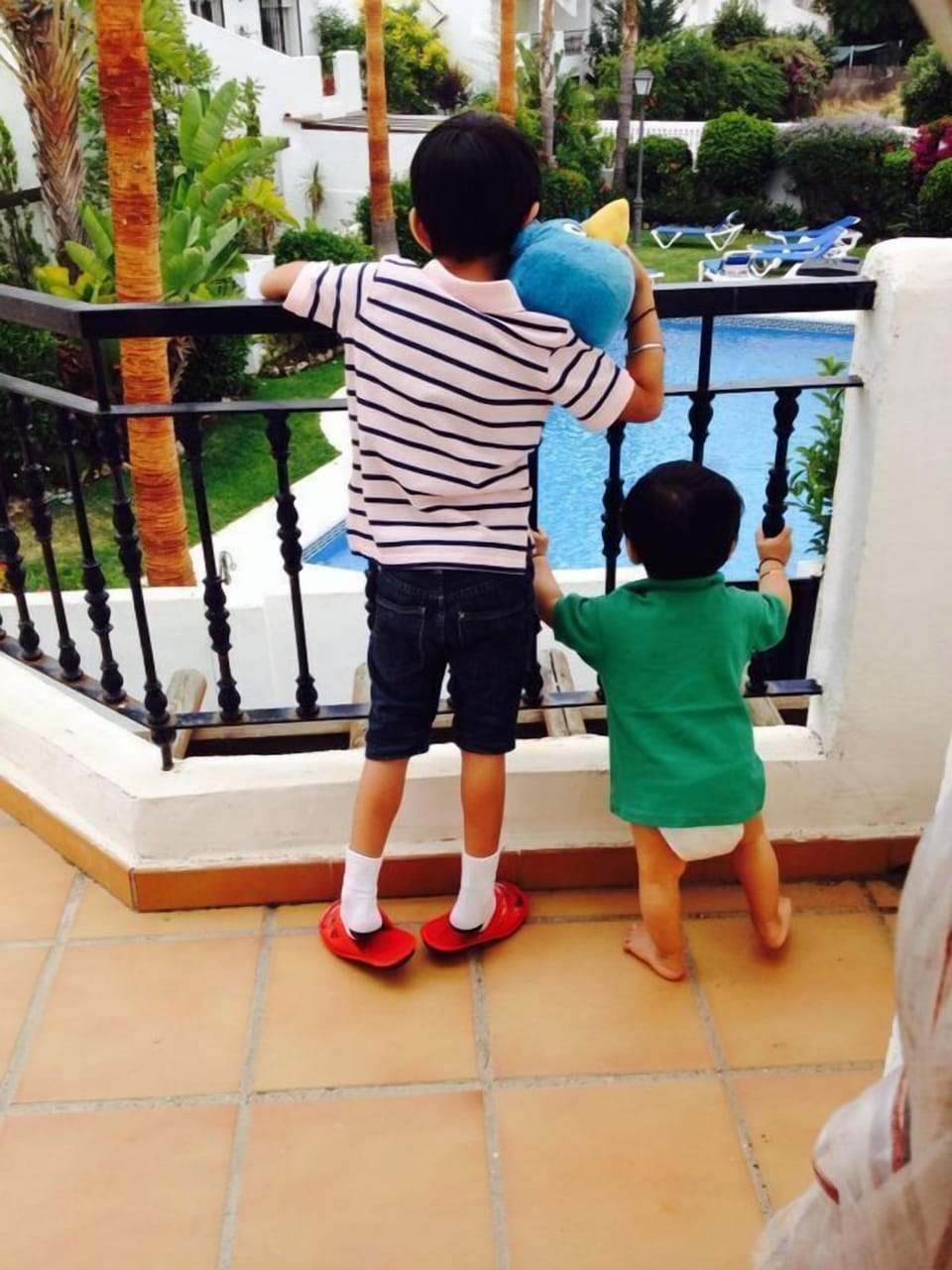 My boys on Bedroom Terrace