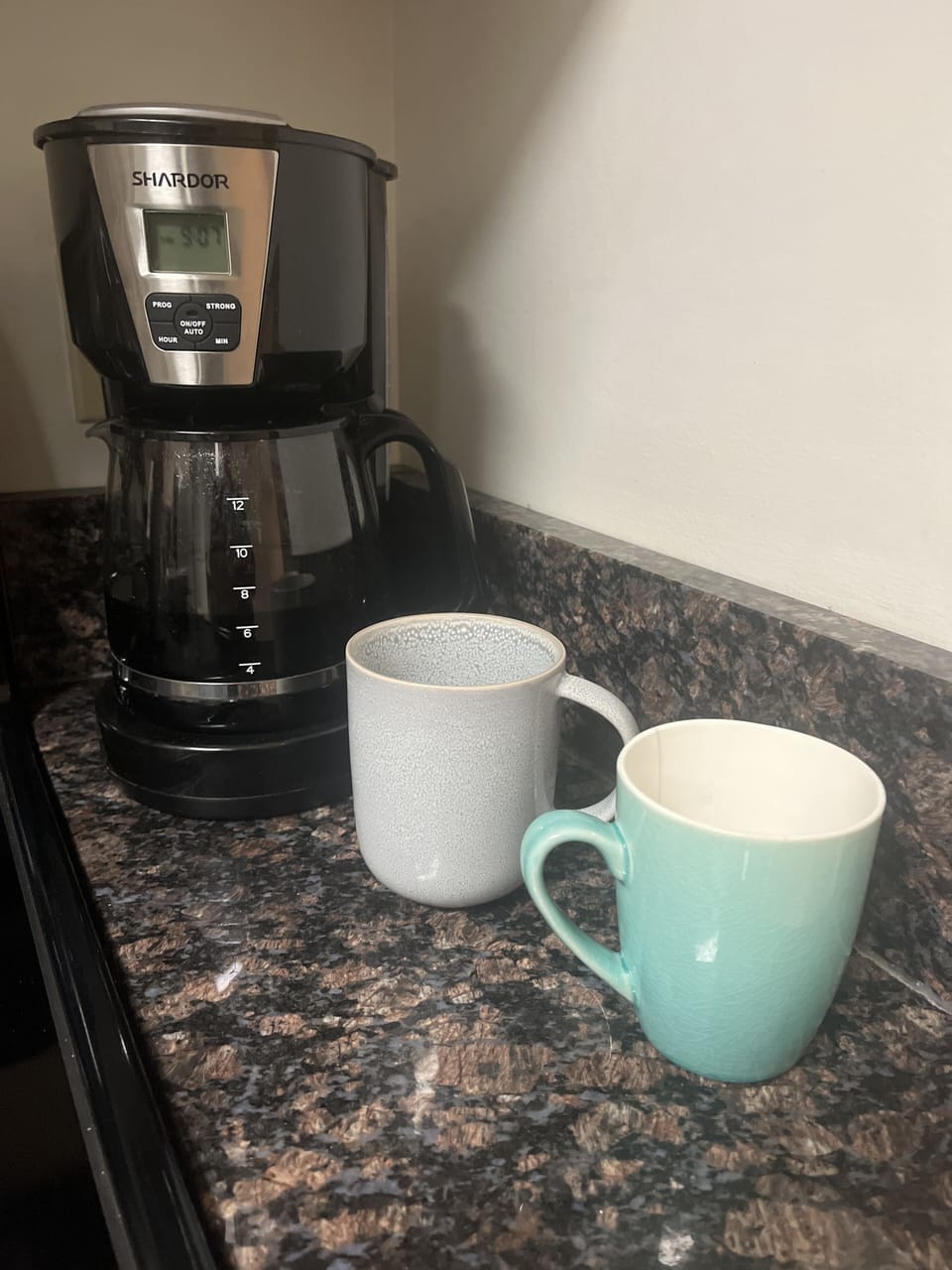 Coffee bar in the kitchen