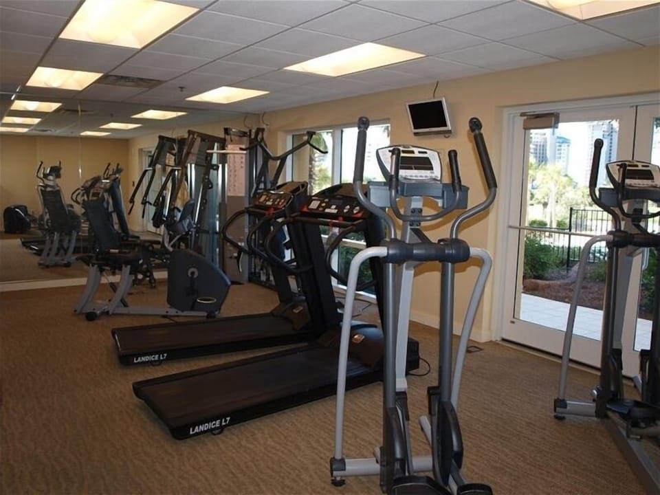 Fitness area on-site at the Luau.