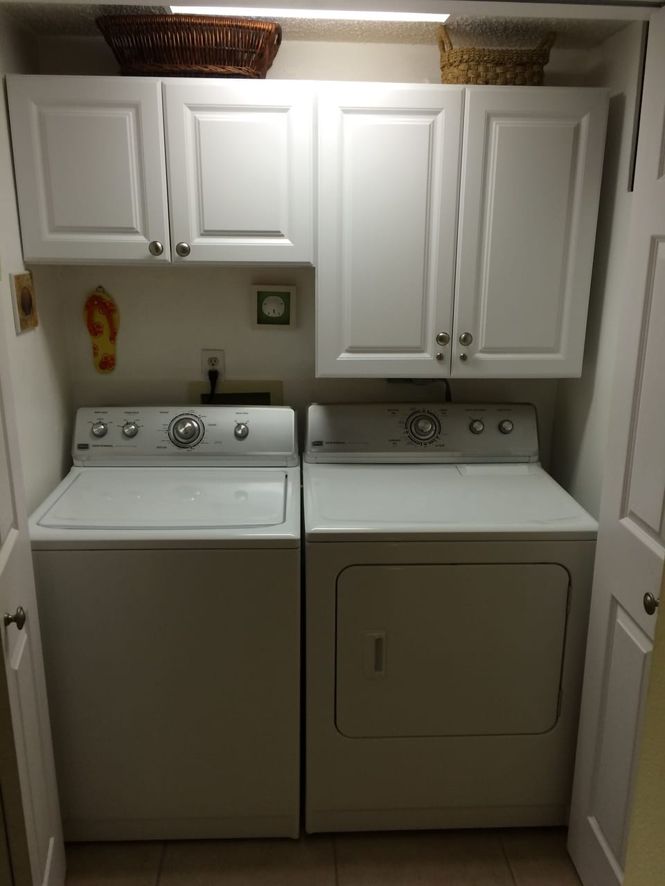 Washer and Dryer inside  condo.