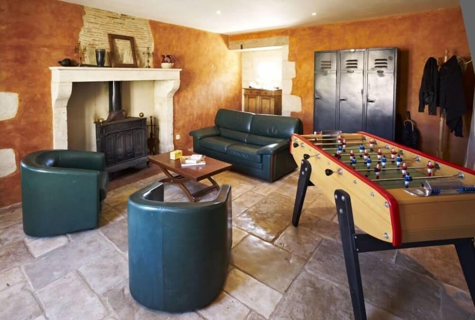 Small living room, foosball table