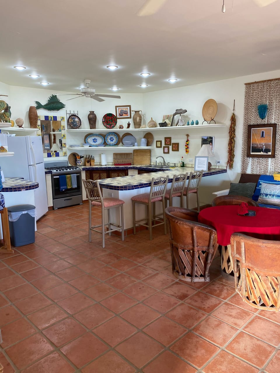 Kitchen and living area