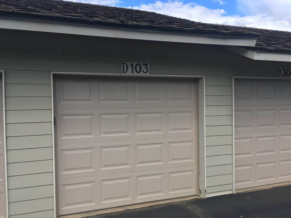 Garage with remote.