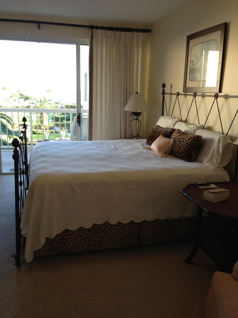 Master Bedroom with glass doors to balcony