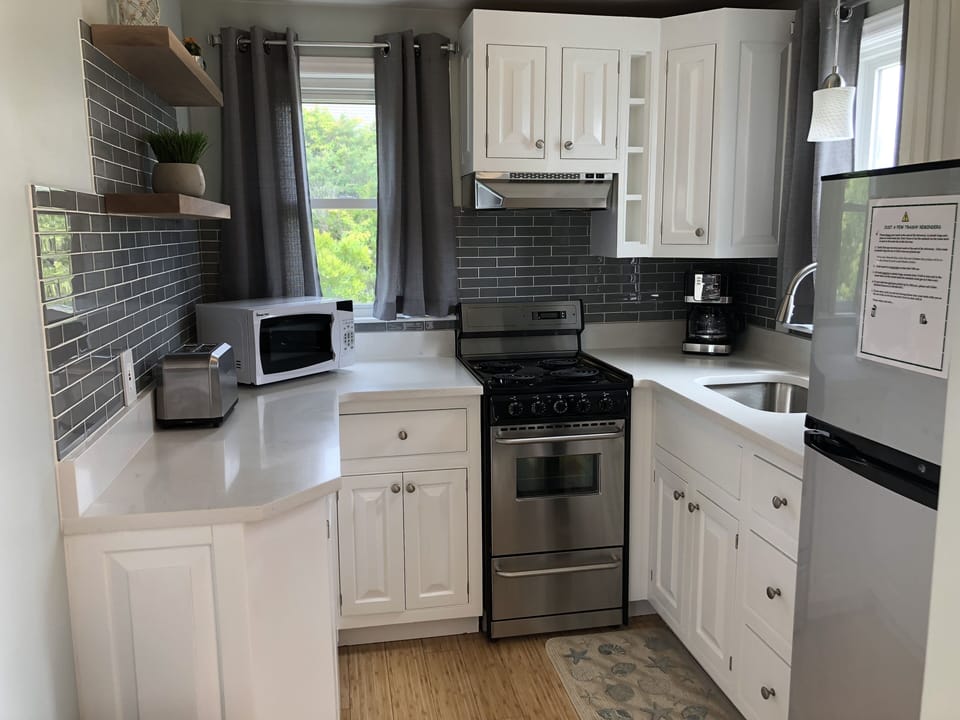 Updated kitchen with new appliances