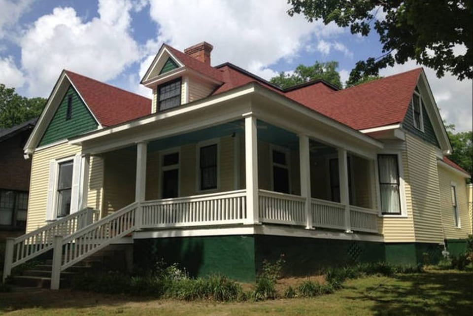 This is our house! Your apartment is the entire upstairs.
