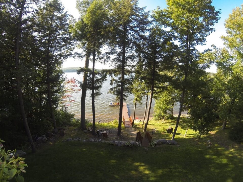 view from 10x40 cedar deck