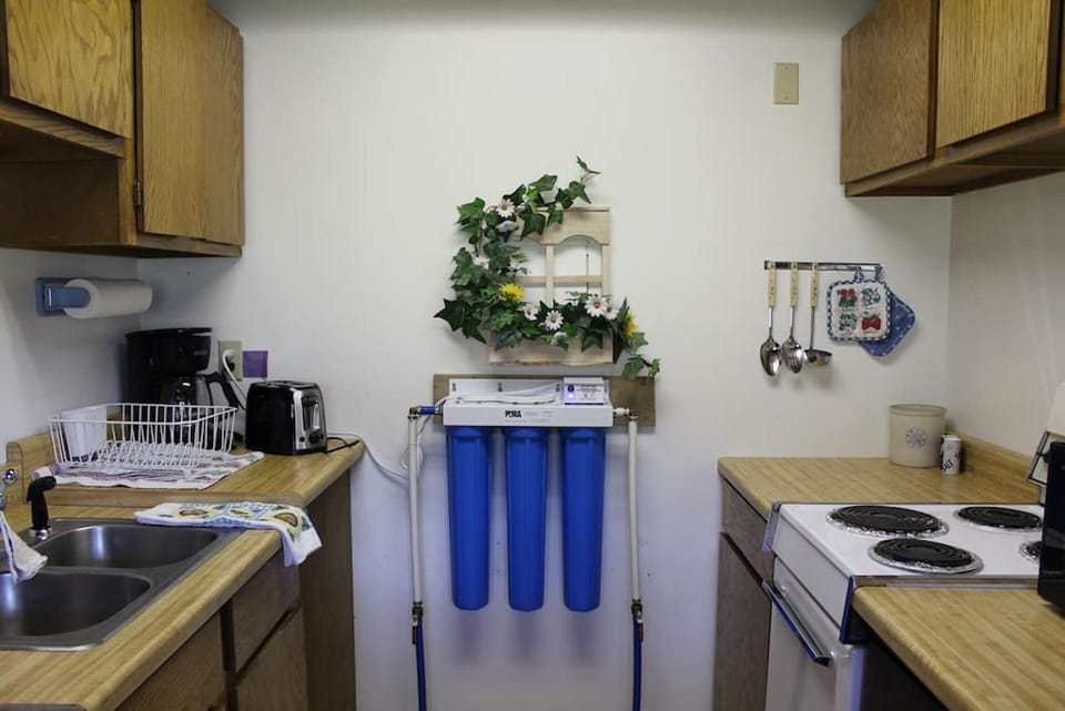 Multi-stage water filtration system.