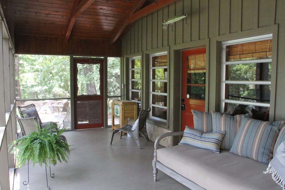 Relax on the screen porch