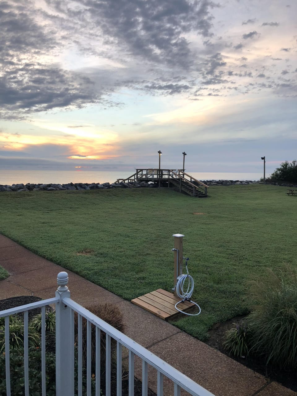 Sunrise from the porch