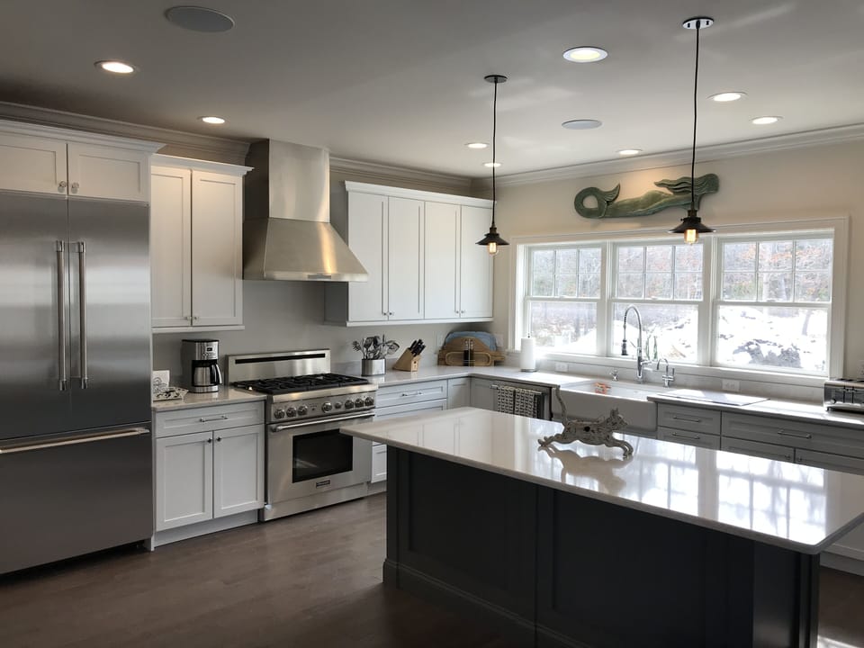Kitchen w/Thermador Appliance. Built-in Microwave and Bev. Fridge. Stools coming