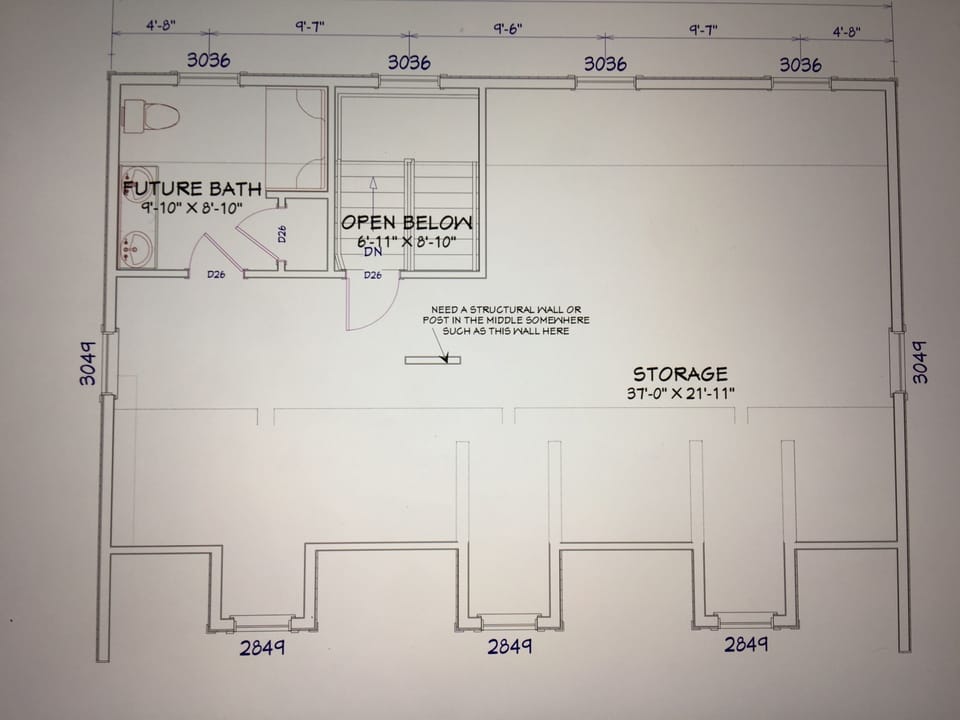 Third Floor - BR1 Queen, BR2 2-twin, full bath open room with TV outside bath.