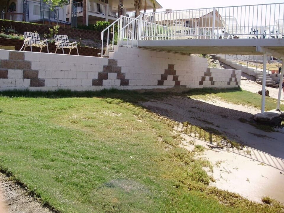 Sun and shade on the water front