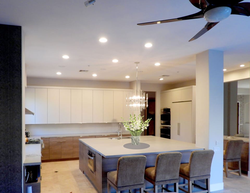 Newly renovated kitchen (Fall 2020) with large island, 2 dishwashers and 2 ovens