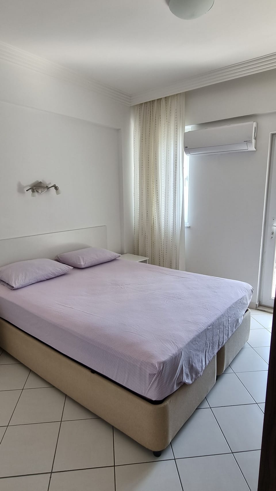 double bedroom with aircondition