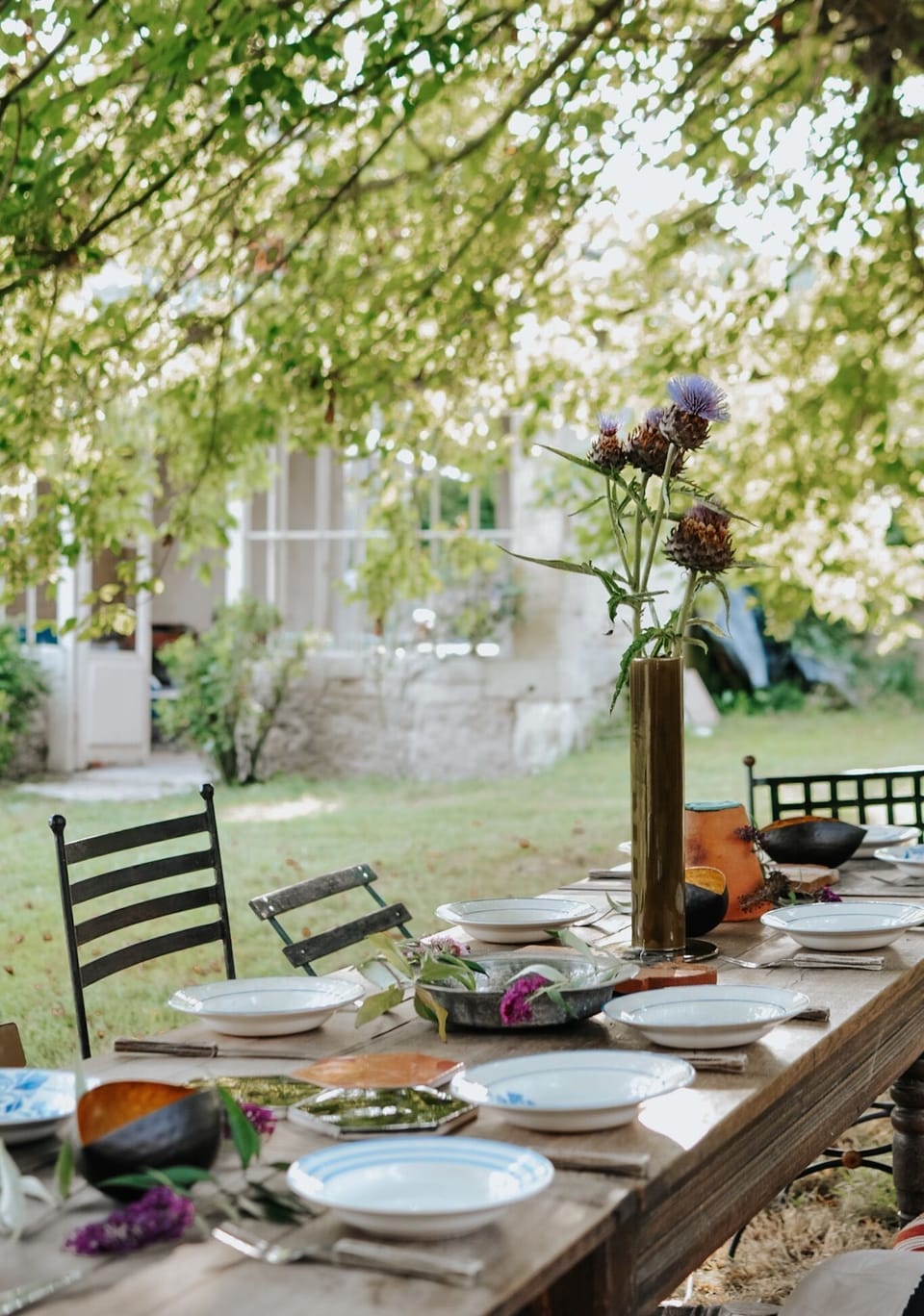 Tables and chairs for 16