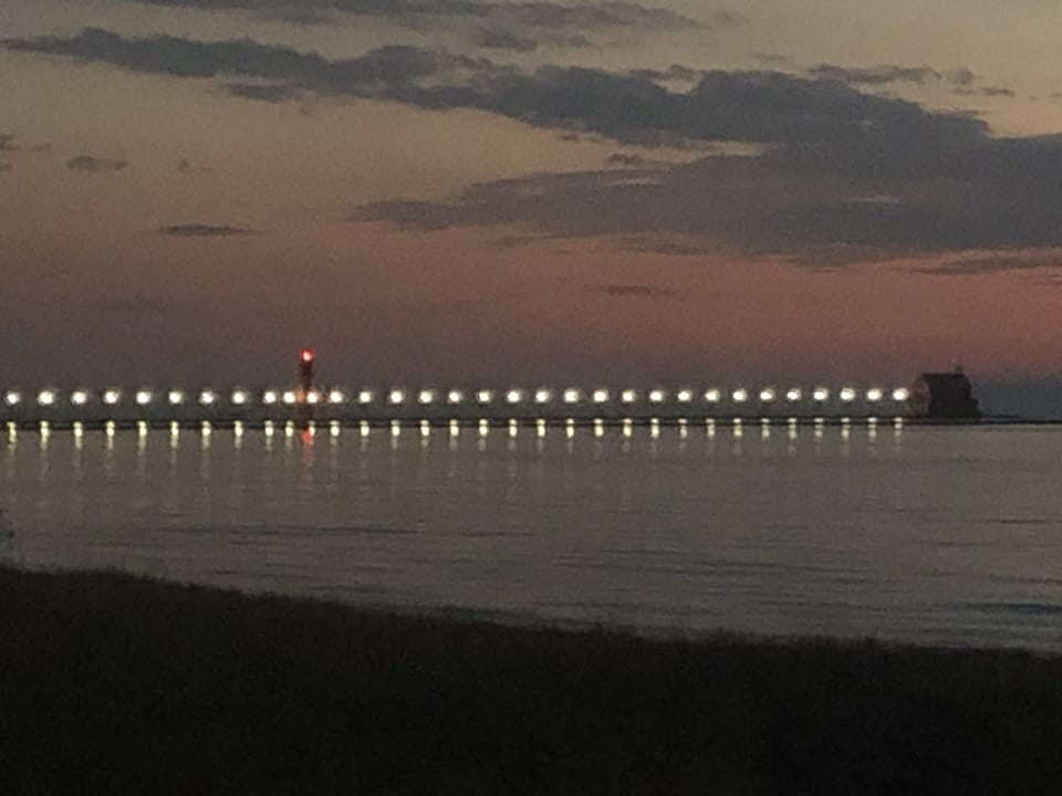 Grand Haven pier view 