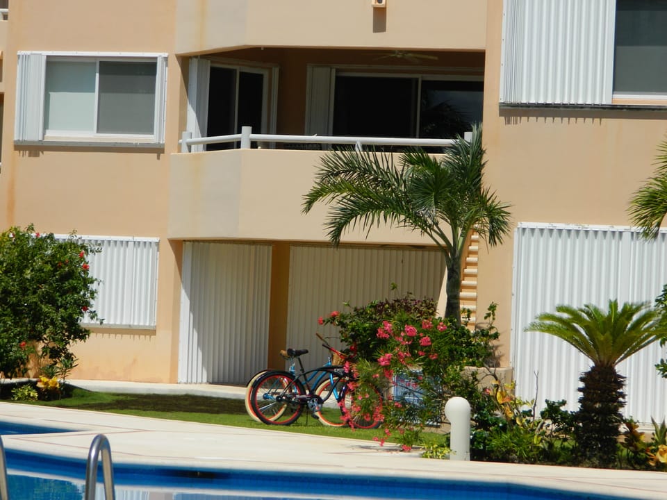 Our unit just up the stairs - direct pool access
