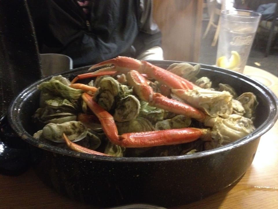 Steam pot at Ellas seafood