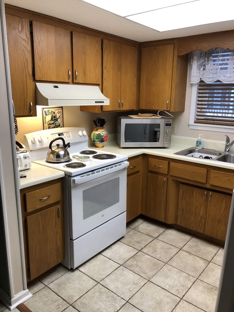 Kitchen with full size appliances