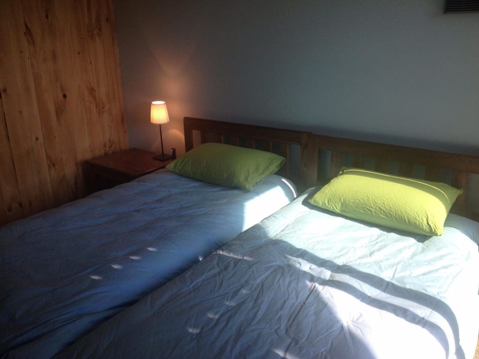 Bunk room with two twin beds