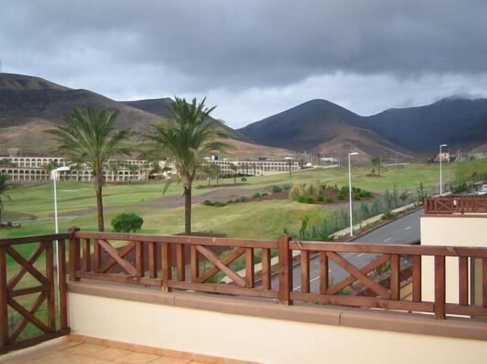 Countryside view from an upper terrace