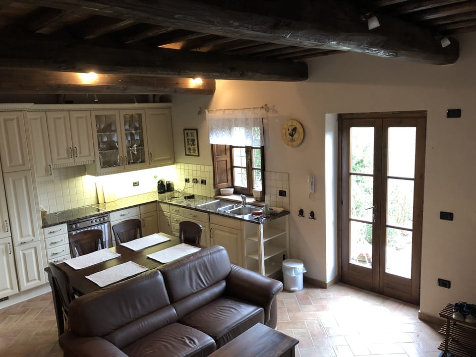 Kitchen and living area