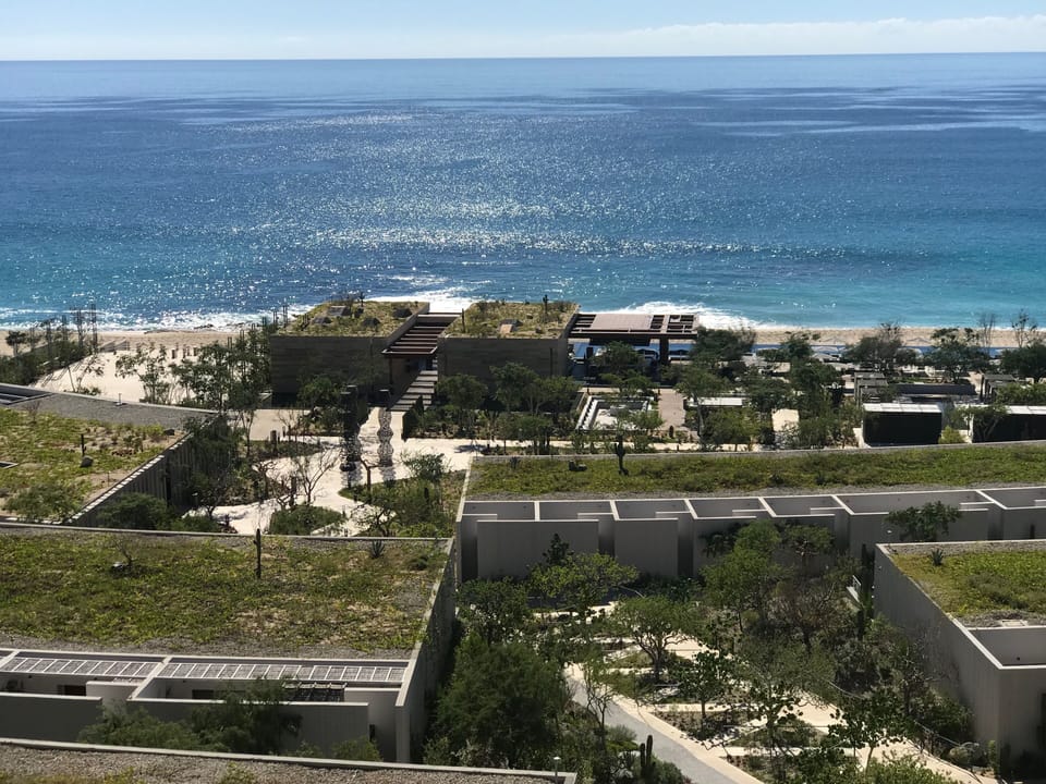 View from private deck in upper floor unit. 