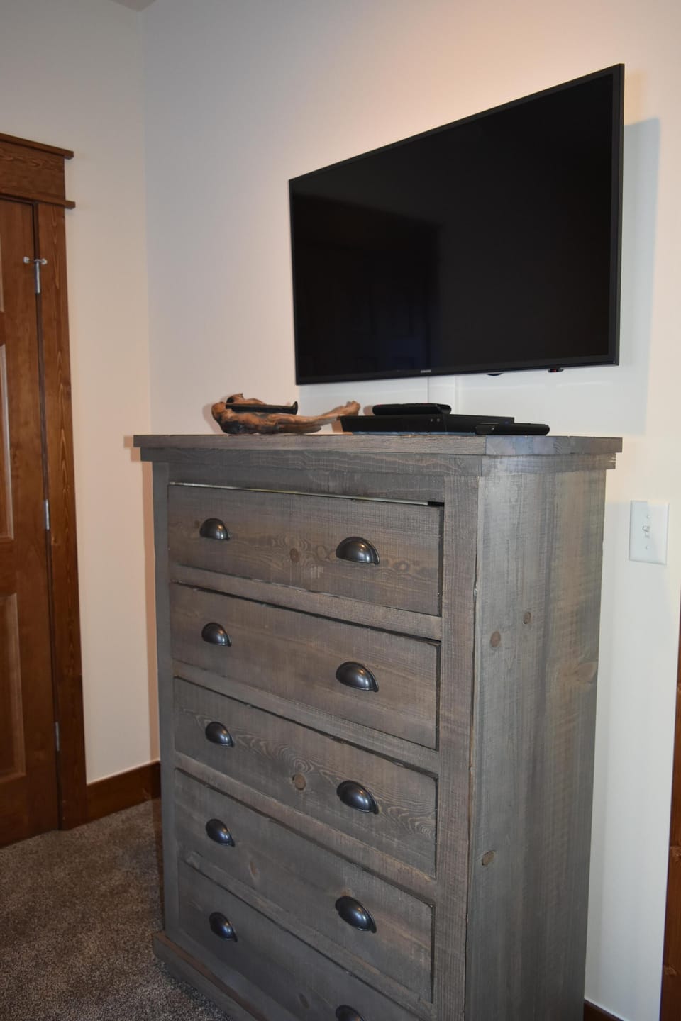 Bedroom 4.  Television, .  gaming system will be added here.
