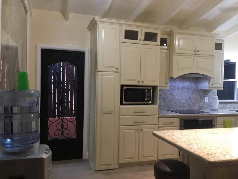 New remodeled kitchen with granite countertops and new appliances 