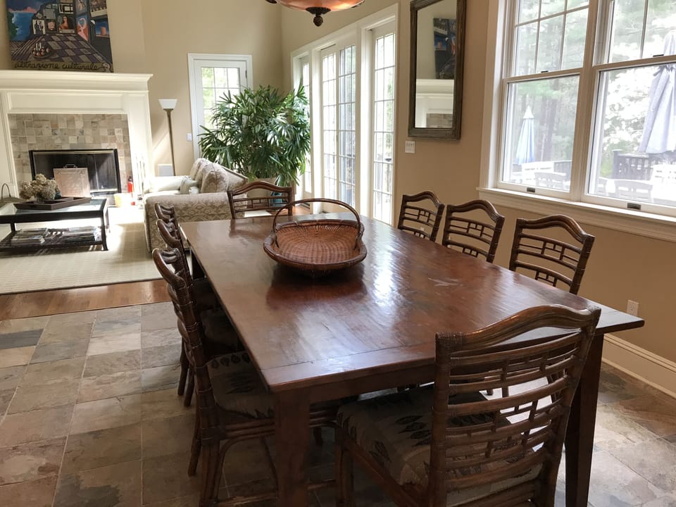 Large dining table