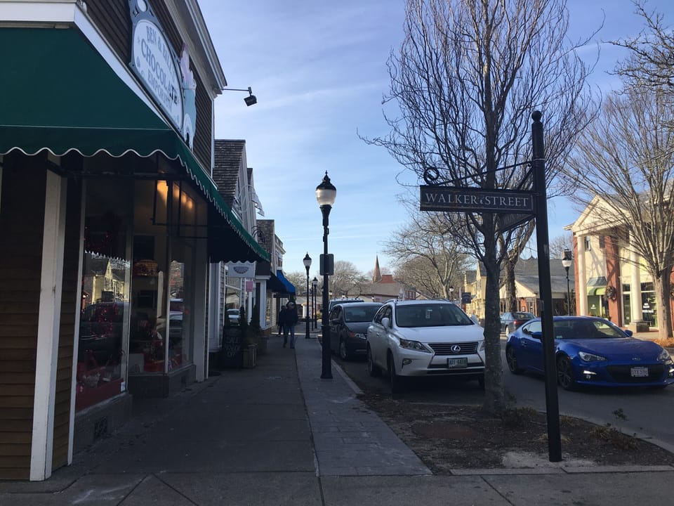 Our street ends in heart of charming Falmouth Village with lots of restaurants