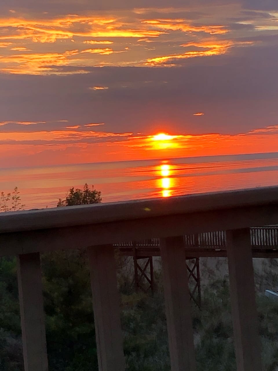 Sunset from the deck