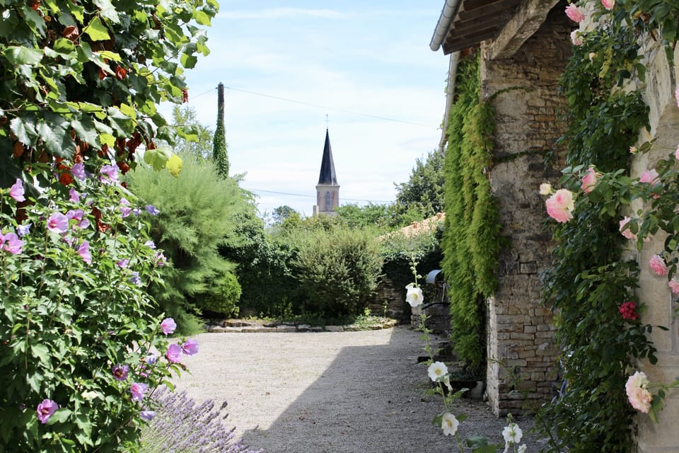 Courtyard with view towards the church
