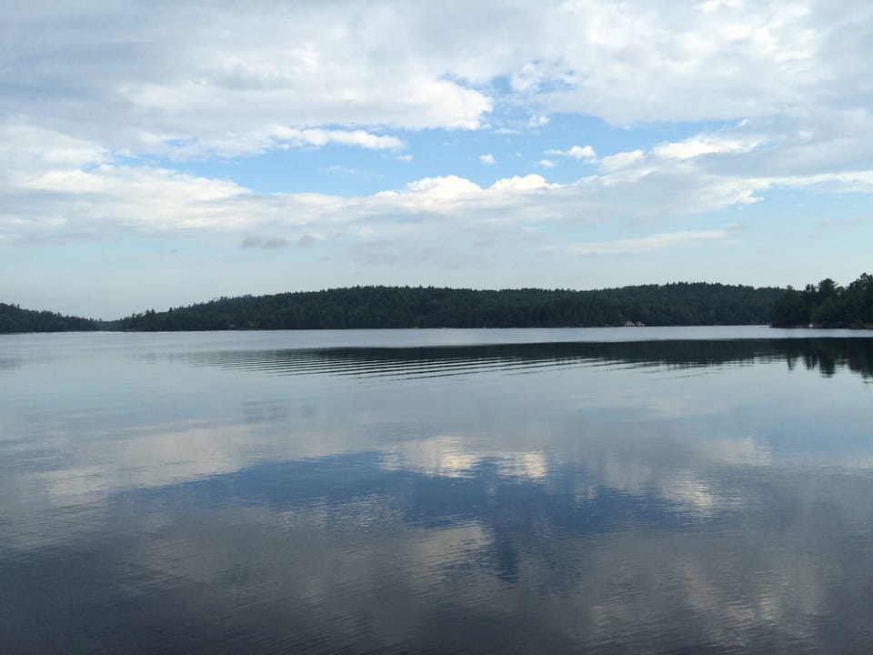 Your view off the top of the boathouse!