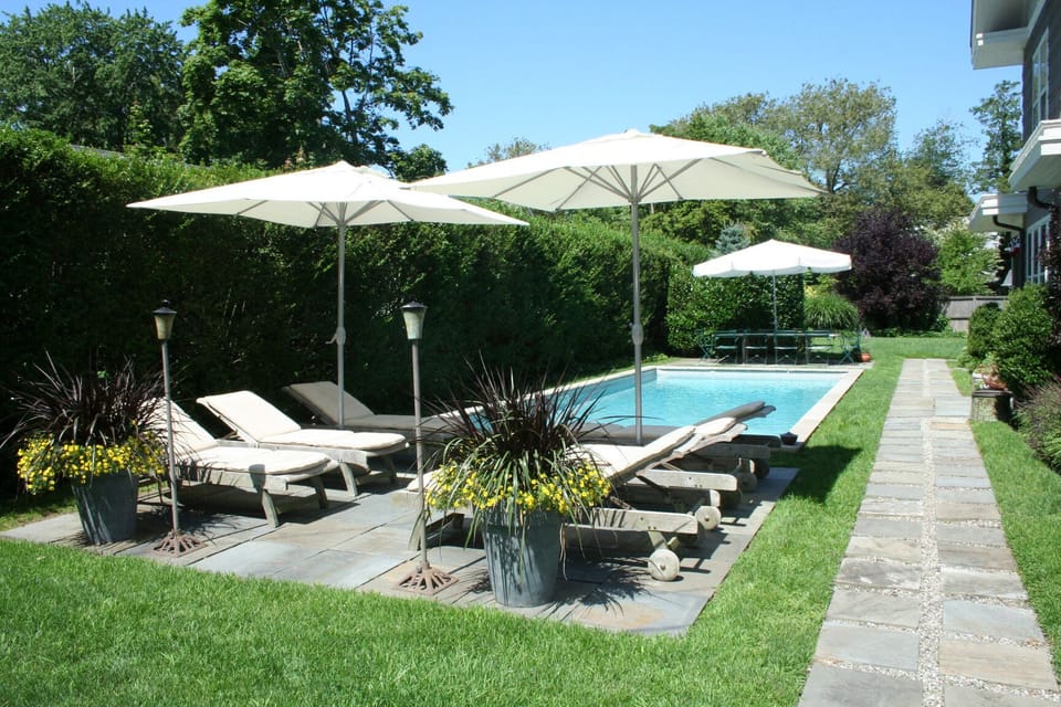 Poolside views on a perfect day.
