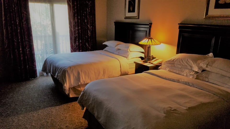 Second bedroom with two queen size beds and on-suite bathroom