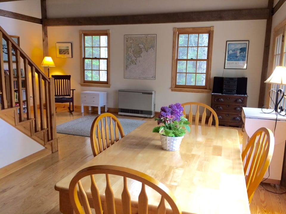 Downstairs is one open Great Room