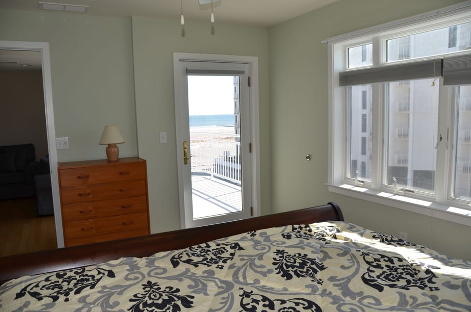 Master bedroom view and balcony access