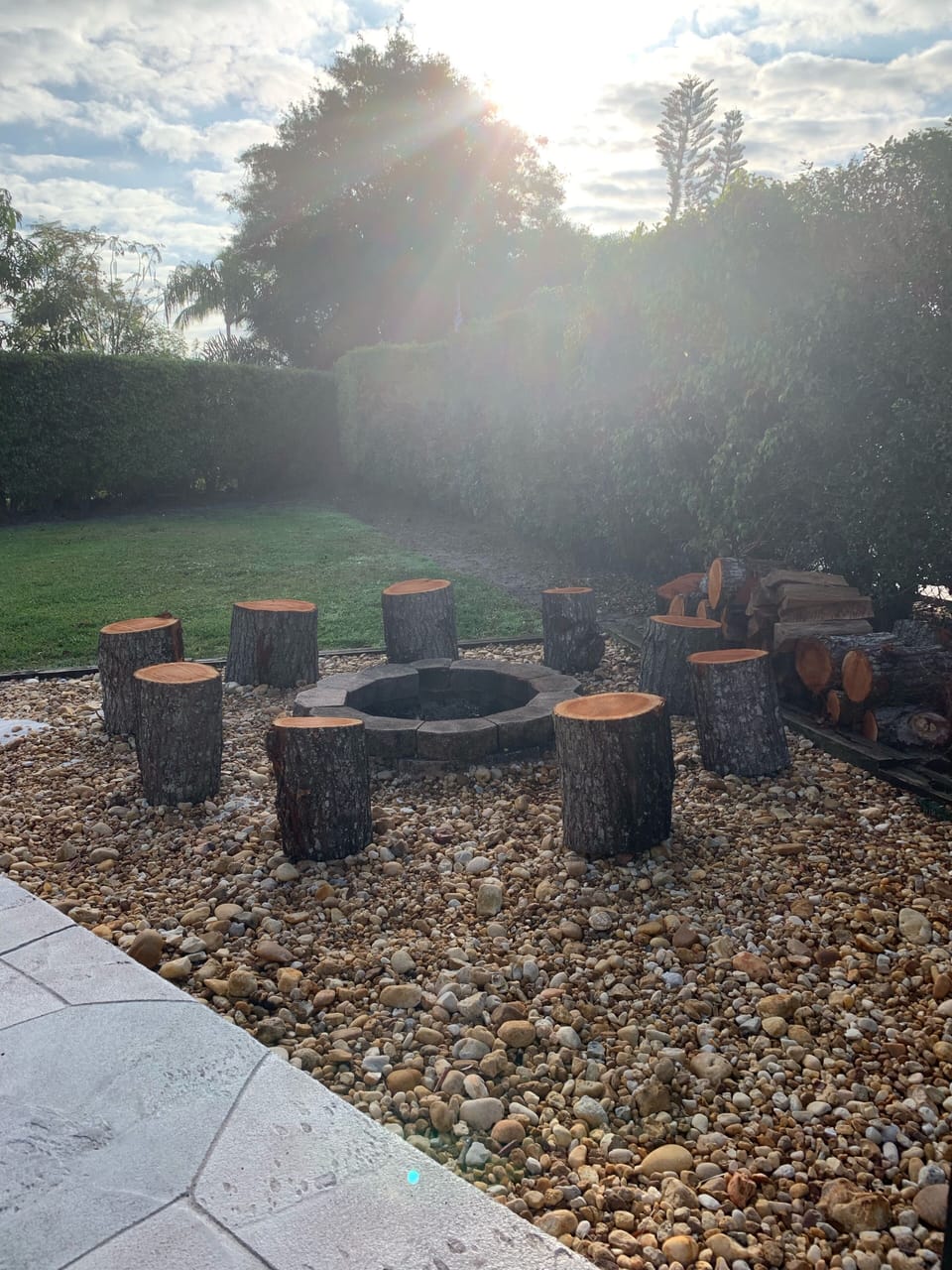 Enjoy a fire in the evening