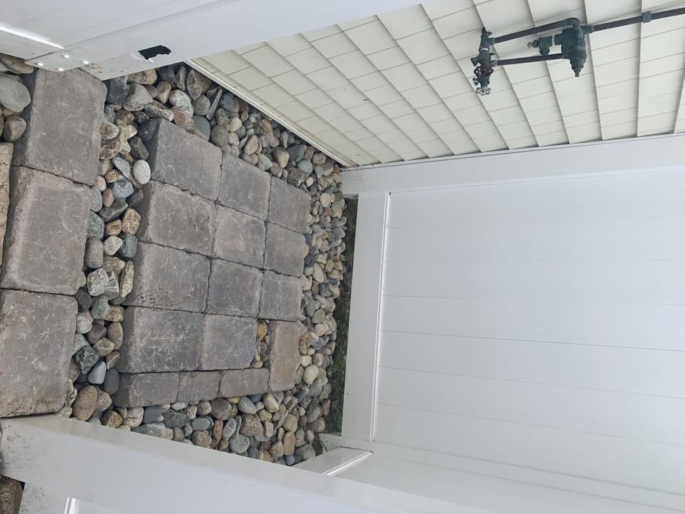Outdoor Shower with Hot and Cold Water!